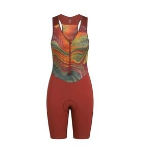 Rapha Women's Nomad collection with Lael Wilcox - Red Cargo Bibs - Size Small